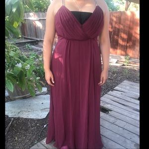 David’s bridal burgundy / wine dress
